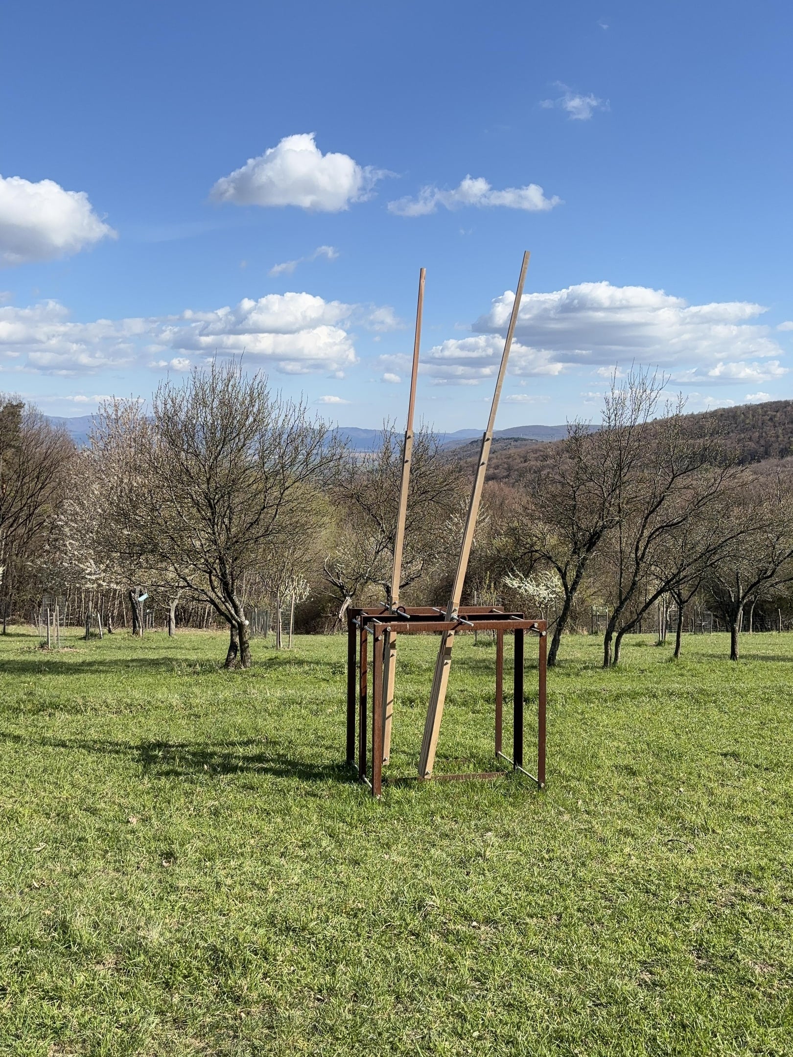 Nápad založiť ovocný sad sa nám zhmotnil na začiatku roku 2018. Podarilo sa nám sceliť vyše hektárový pozemok. Na jar sme ho ohradili elektrickým oplotkom a v máji prišli prvé ovečky. Začali vypásať lúku, aby na nej mohli rásť kvety, pre vzácne motýle z Bielych Karpát.